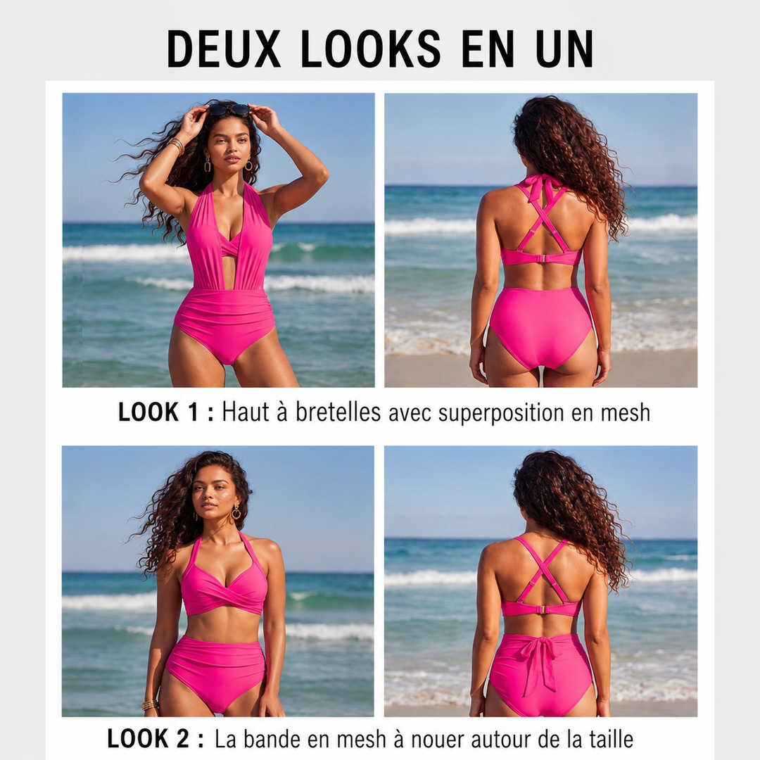 Simone - Bikini taille haute tummy control 1+1 gratuit