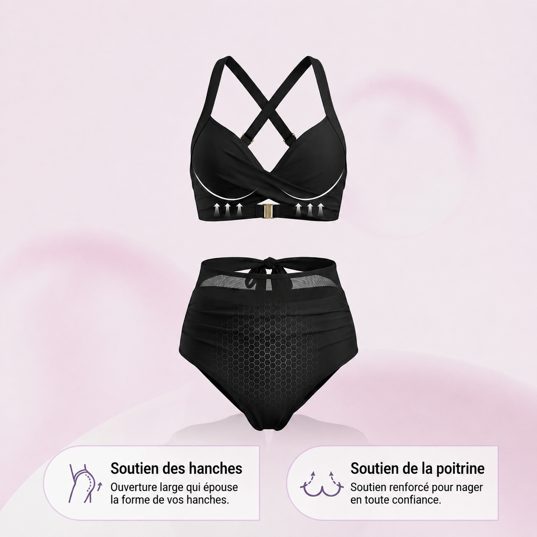 Simone - Bikini taille haute tummy control 1+1 gratuit