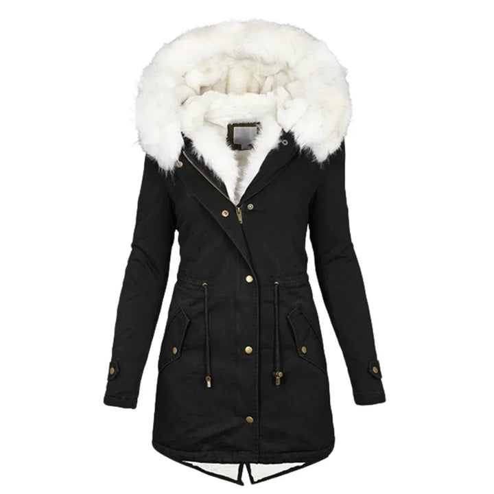 Giulia d’Hiver™ — Manteau chaud à capuche élégante