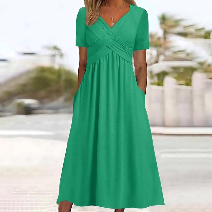 Irène - Robe midi coupe A