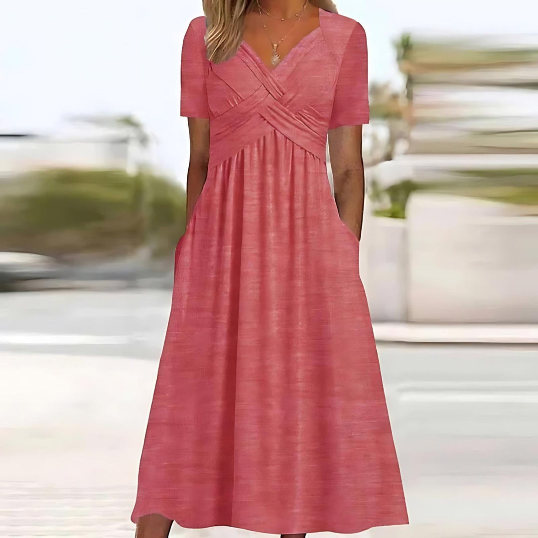 Irène - Robe midi coupe A