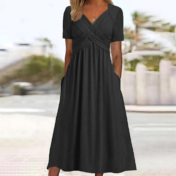 Irène - Robe midi coupe A
