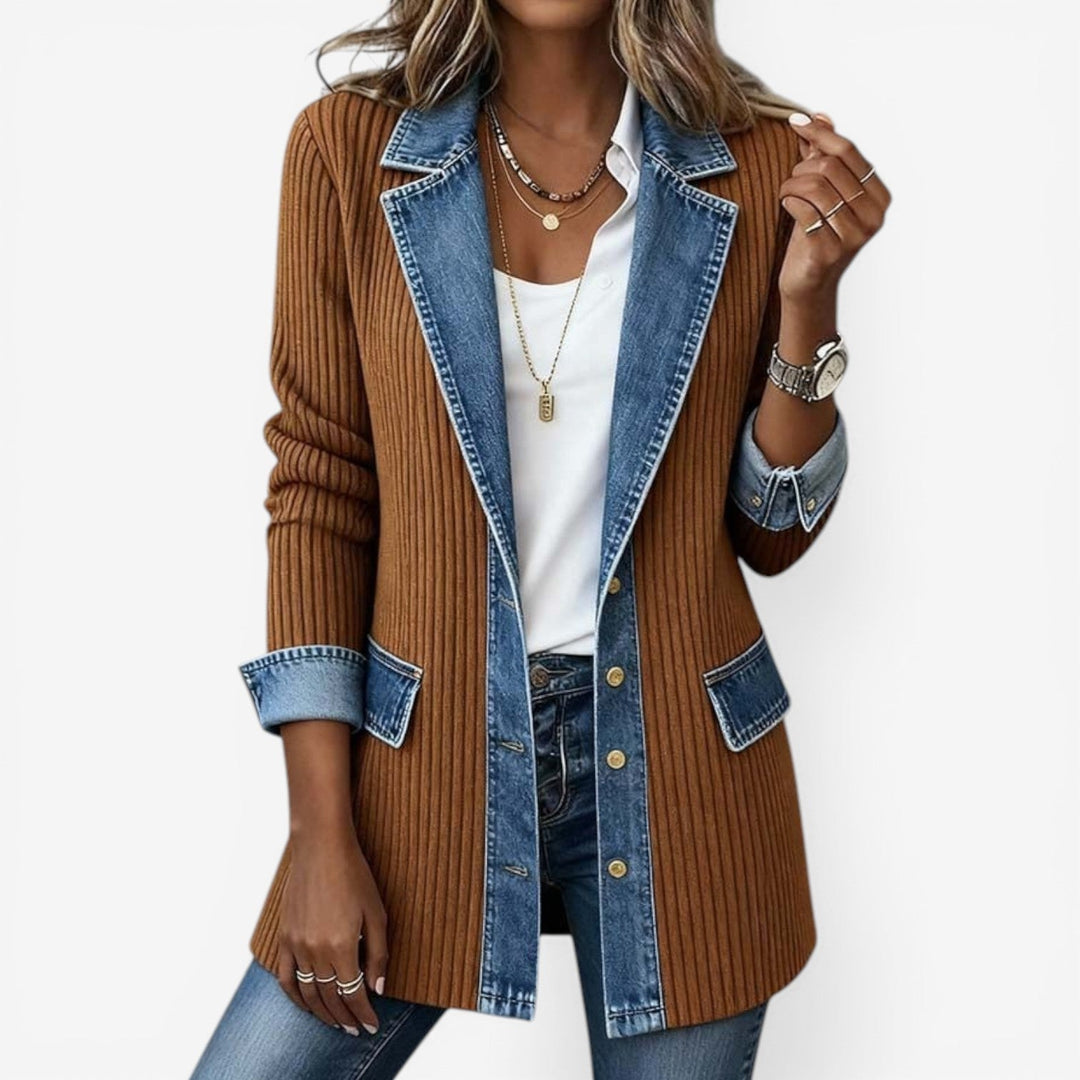 Simone - Veste légère indigo