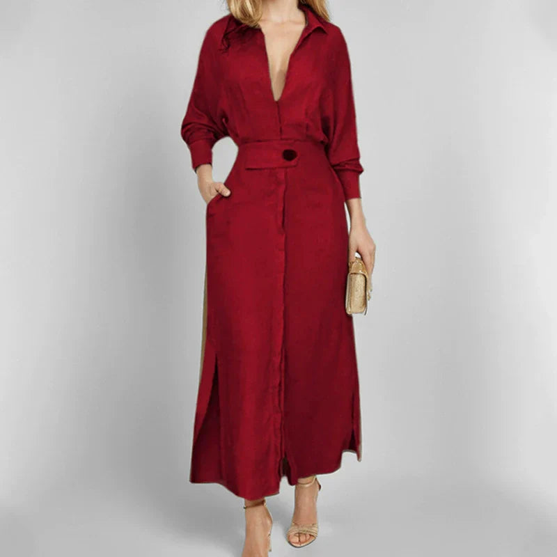 Aurélia™ — Robe longue fluide élégance naturelle