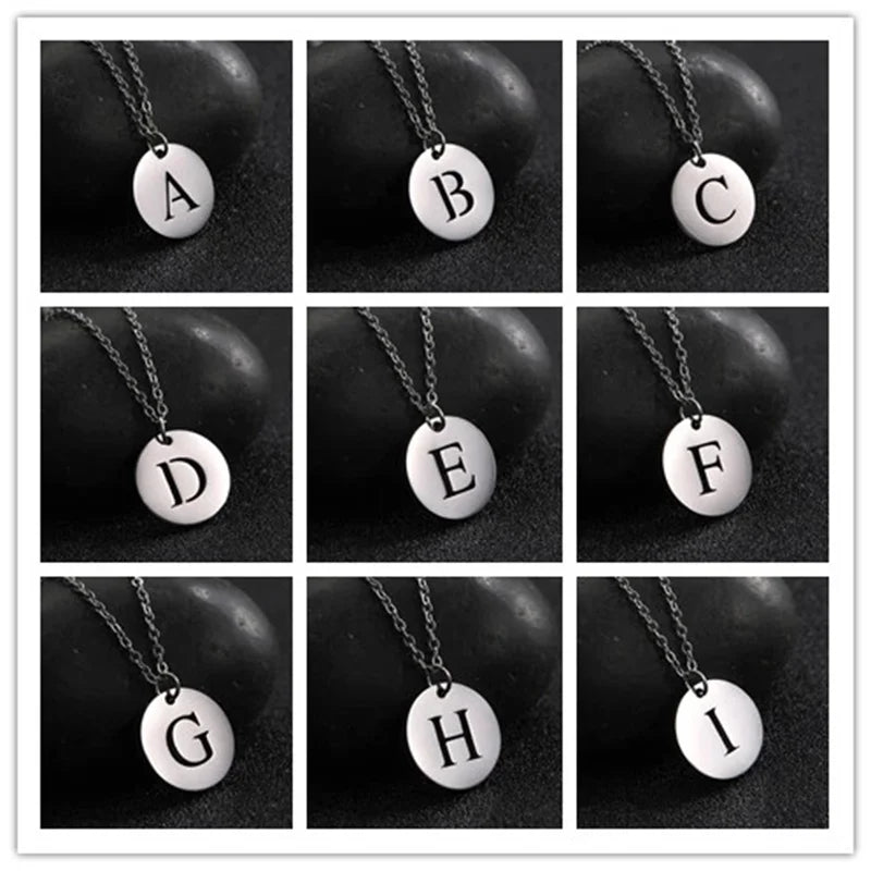 Collier Pendentif Lettre en Or Élégant