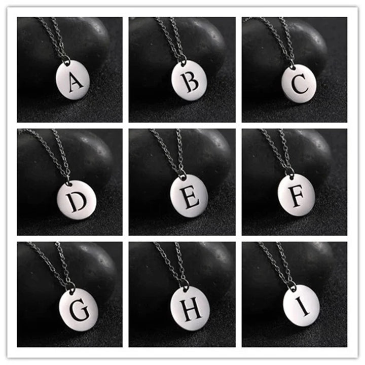 Collier Pendentif Lettre en Or Élégant