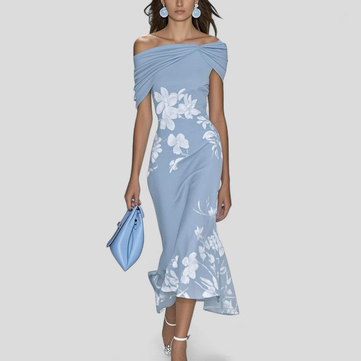 Isabelle™ — Robe midi fluide imprimée