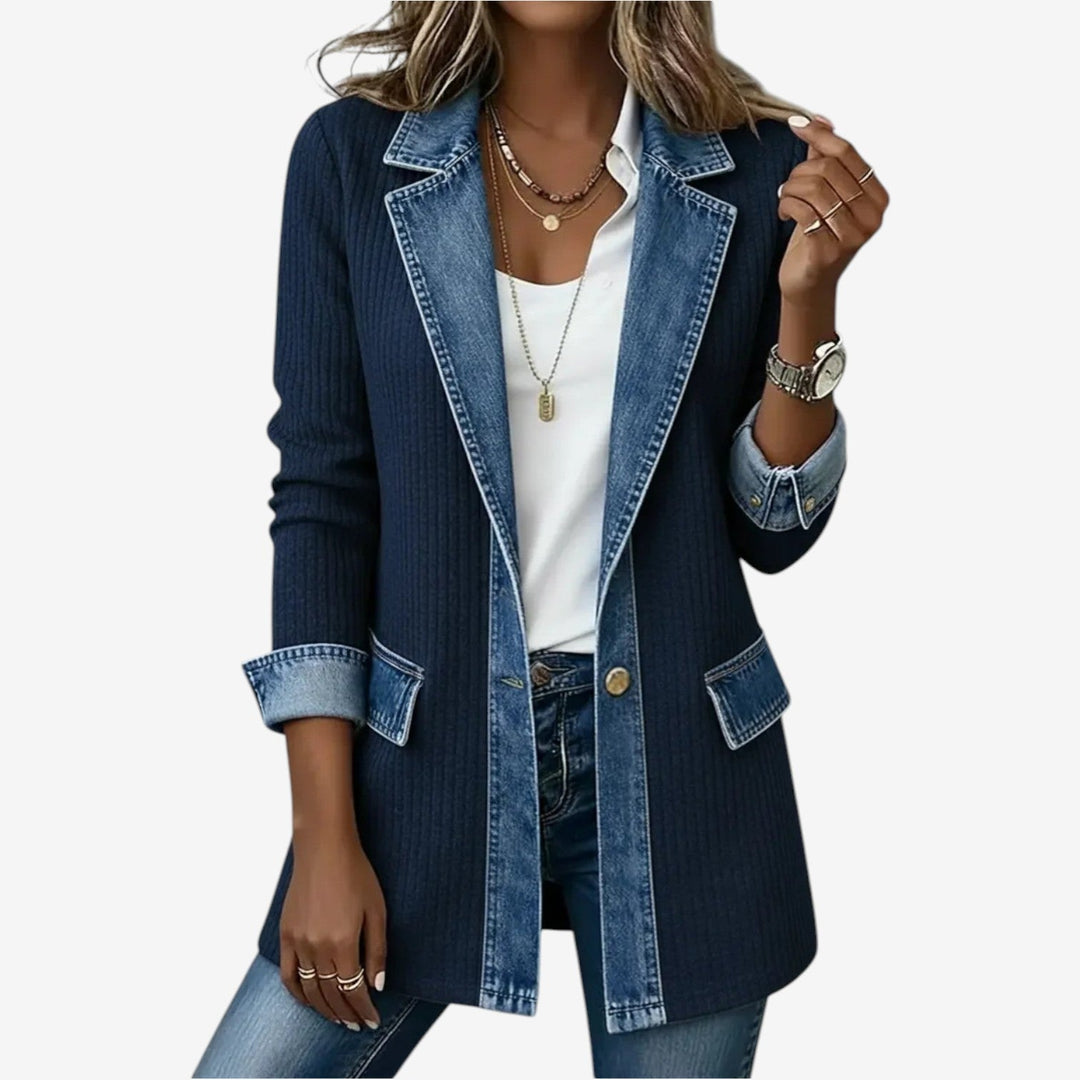 Simone - Veste légère indigo