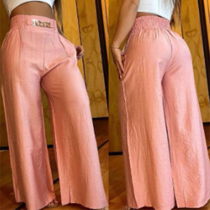 Évelyne™ — Pantalon large taille haute sculptant